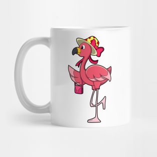 Flamingo with Handbag & Hat Mug